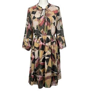 Torrid Women's Mini Clip Dot Front Keyhole Dress Size 1X Multi Geometric print